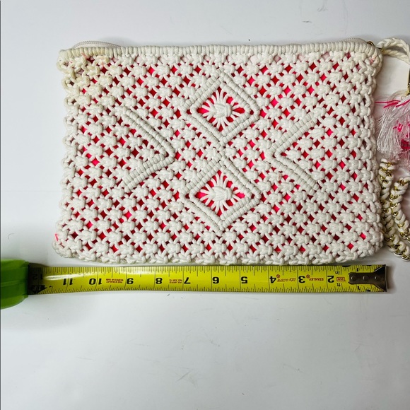 EUC Lilly Pulitzer White, Hot Pink & Orange Clutch